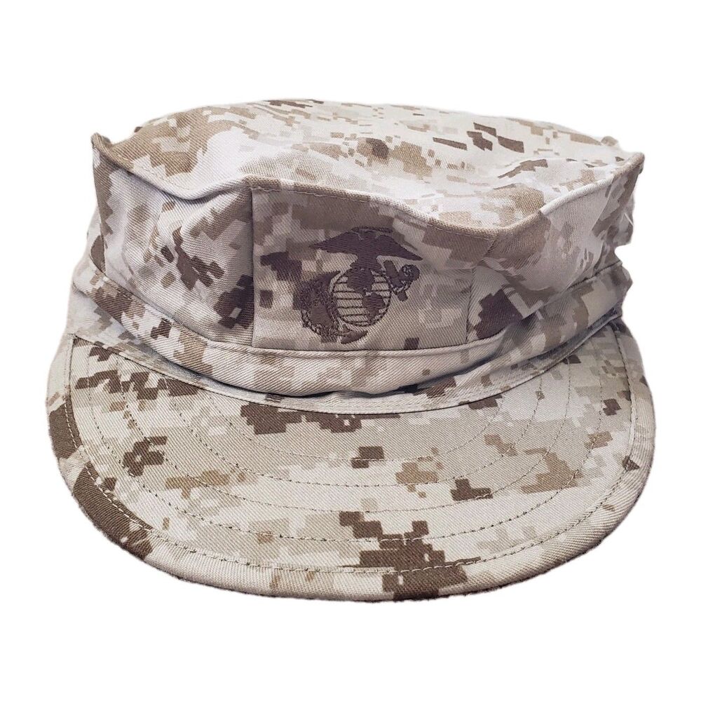 NWT Marine Corps Desert Digital Camouflage Small Sekri Garrison Marpat Hat Cap 8